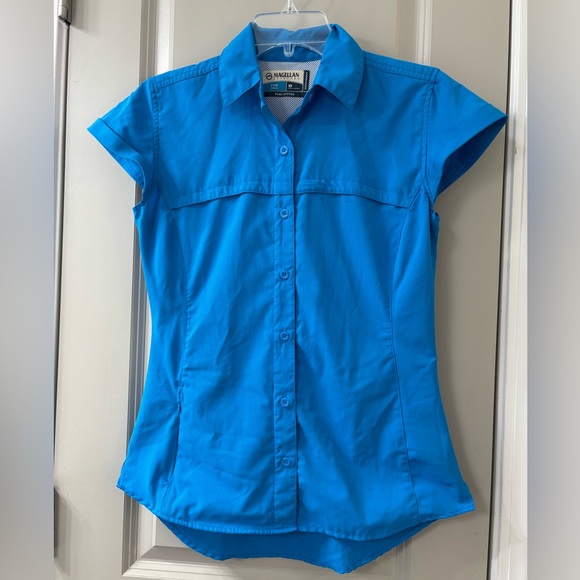 Magellan Outdoors Tops - Magellan Outdoors Women's Blue Button-Down Shirt